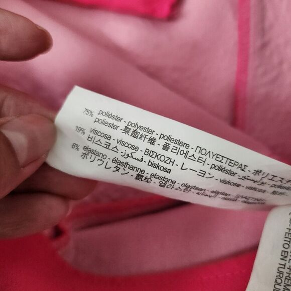 Zara Skort Medium Hot Pink Bloggers Favorite Asymmetrical High-Rise Mini Boho - Picture 3 of 9